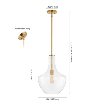 Watts Glass/Metal LED Pendant
